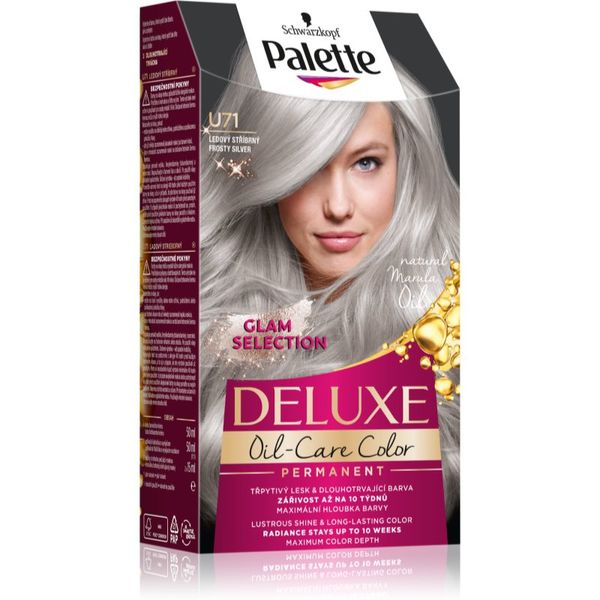 Schwarzkopf Schwarzkopf Palette Deluxe permanentna barva za lase odtenek U71 Frosty Silver