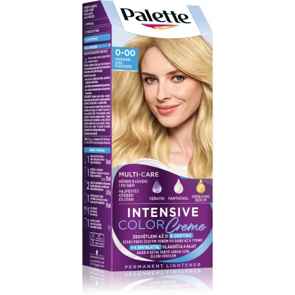 Schwarzkopf Schwarzkopf Palette Intensive Color Creme permanentna barva za lase odtenek 0-00 E20 Super Blond 1 kos