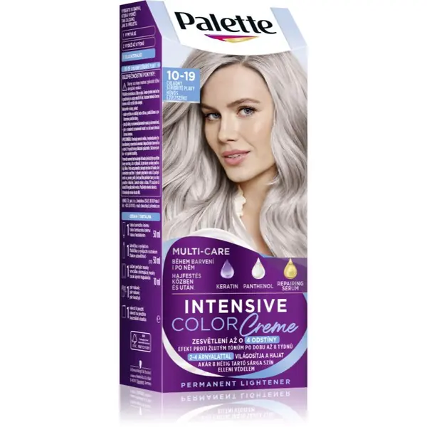 Schwarzkopf Schwarzkopf Palette Intensive Color Creme permanentna barva za lase odtenek 10-19 Cool Silver Blonde 1 kos