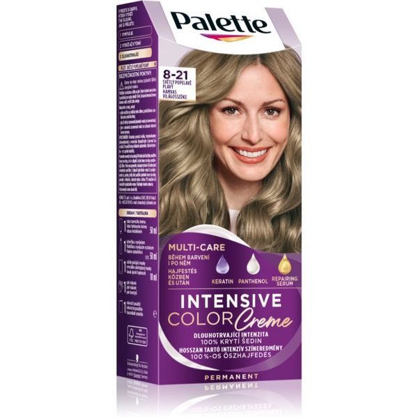 Schwarzkopf Schwarzkopf Palette Intensive Color Creme permanentna barva za lase odtenek 8-21 Ashy Light Blond 1 kos