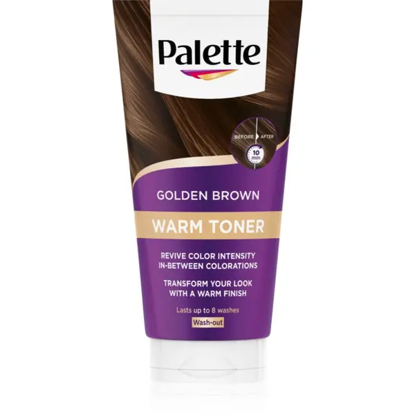 Schwarzkopf Schwarzkopf Palette Warm Toner maska za tople odtenke rjavih las odtenek Golden Brown 150 ml