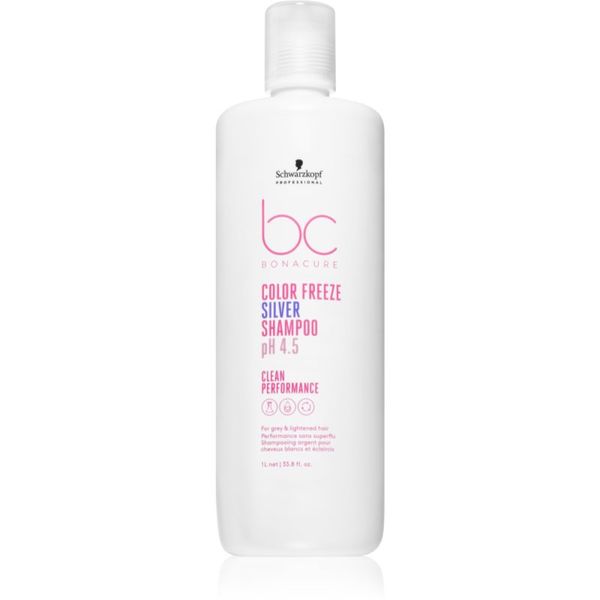 Schwarzkopf Professional Schwarzkopf Professional BC Bonacure Color Freeze Silver srebrni šampon za blond lase in lase s prameni 1000 ml