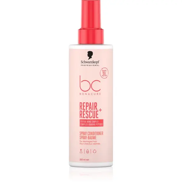 Schwarzkopf Professional Schwarzkopf Professional BC Bonacure Repair Rescue+ balzam brez spiranja za poškodovane lase v pršilu 200 ml