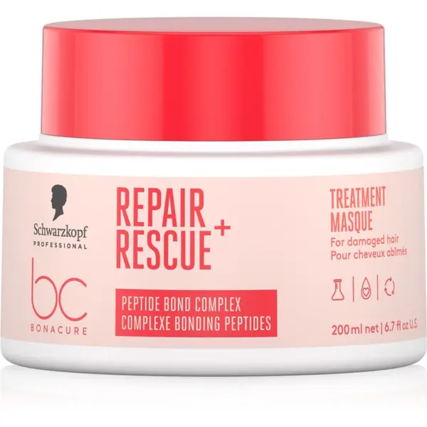Schwarzkopf Professional Schwarzkopf Professional BC Bonacure Repair Rescue+ intenzivna hranilna maska za poškodovane lase 200 ml