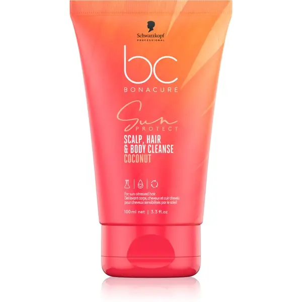 Schwarzkopf Professional Schwarzkopf Professional BC Bonacure Sun Protect Scalp, Hair & Body Cleanse gel za prhanje 2 v 1 100 ml