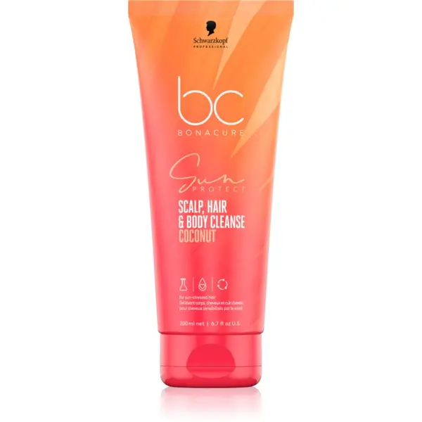 Schwarzkopf Professional Schwarzkopf Professional BC Bonacure Sun Protect Scalp, Hair & Body Cleanse gel za prhanje 2 v 1 200 ml