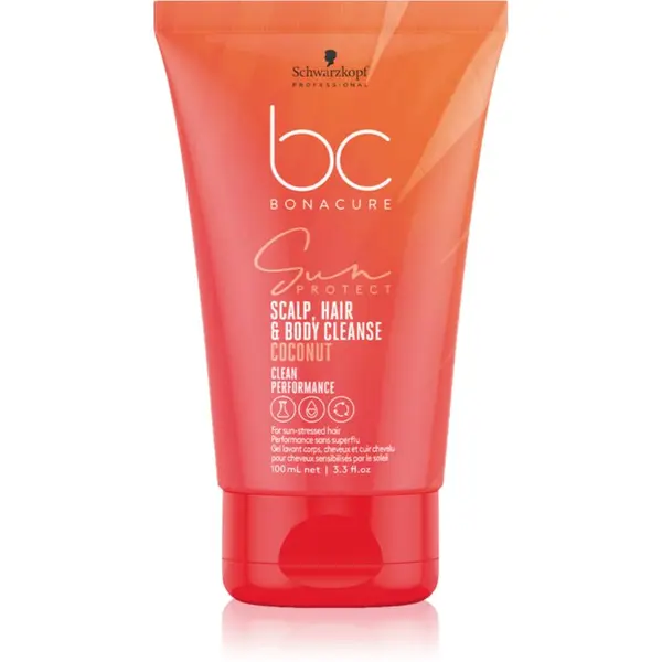 Schwarzkopf Professional Schwarzkopf Professional BC Bonacure Sun Protect Scalp, Hair & Body Cleanse šampon za lase in telo 100 ml