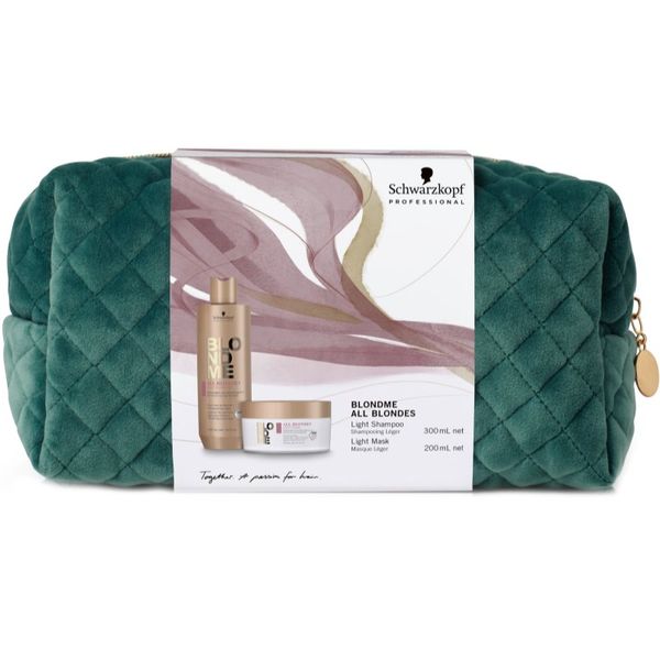 Schwarzkopf Professional Schwarzkopf Professional Blondme All Blondes Light darilni set (za tanke do normalne lase)