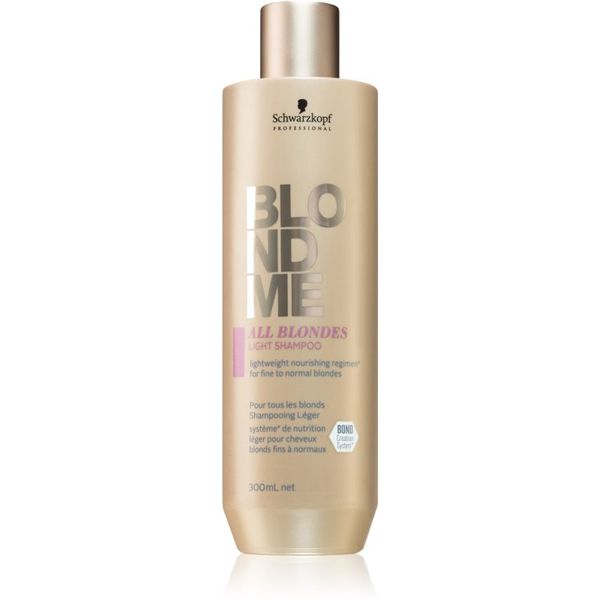 Schwarzkopf Professional Schwarzkopf Professional Blondme All Blondes Light hranilni šampon za tanke do normalne lase 300 ml