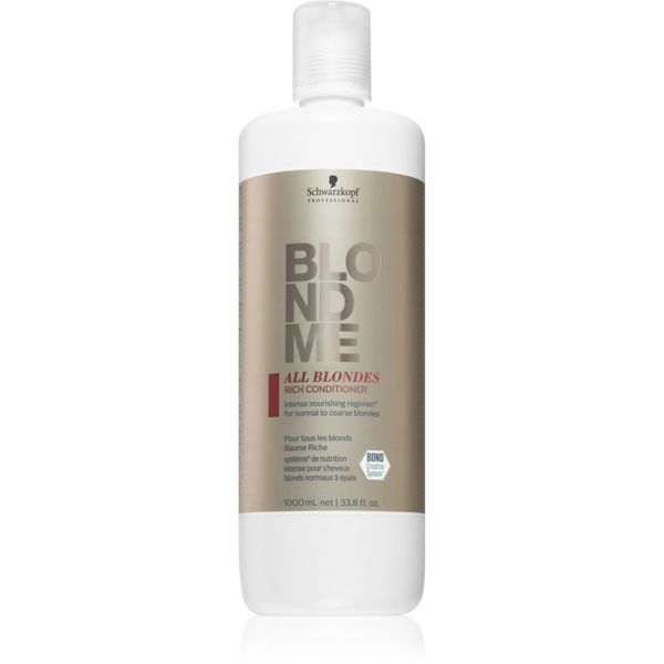 Schwarzkopf Professional Schwarzkopf Professional Blondme All Blondes Rich hranilni balzam za grobe lase 1000 ml