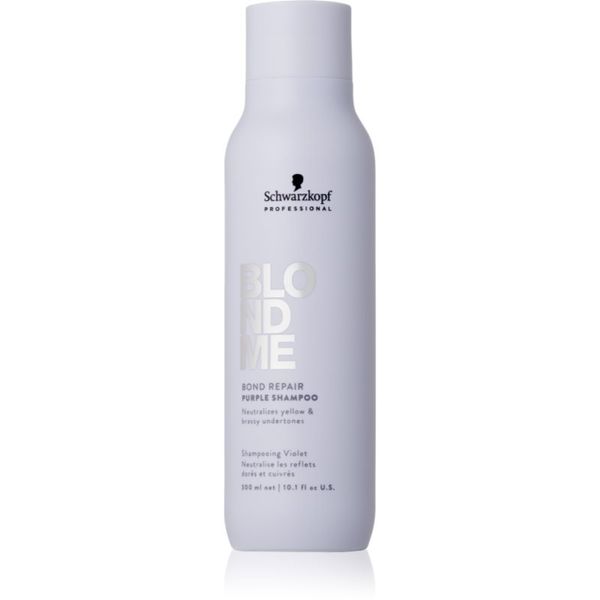 Schwarzkopf Professional Schwarzkopf Professional Blondme Bond Repair Purple Shampoo vijoličen šampon za blond lase 300 ml