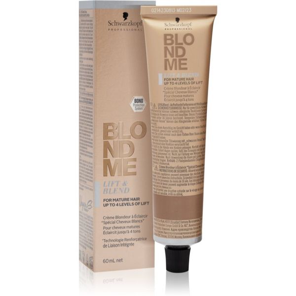 Schwarzkopf Professional Schwarzkopf Professional Blondme Lift & Blend posvetlitvena krema za blond lase odtenek Ash 60 ml