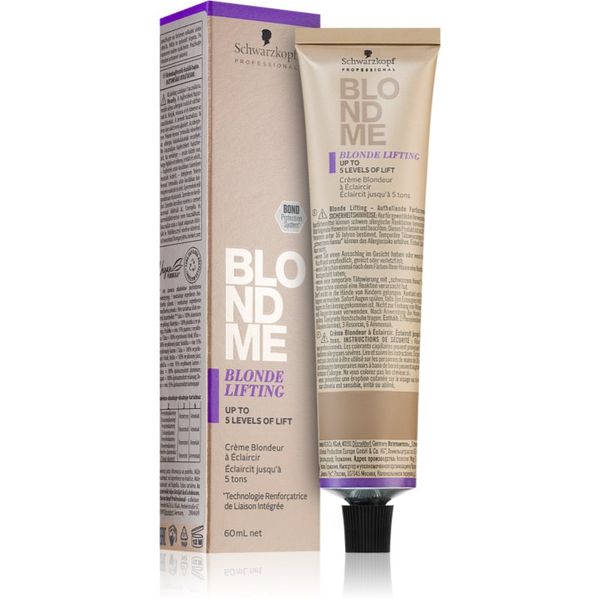 Schwarzkopf Professional Schwarzkopf Professional Blondme Lifting posvetlitvena krema za blond lase odtenek Ash 60 ml