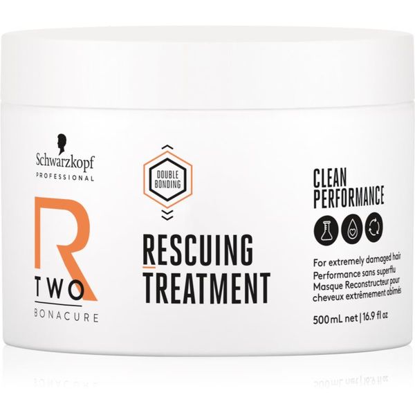 Schwarzkopf Professional Schwarzkopf Professional Bonacure R-TWO Rescuing Treatment maska za lase za ekstremno poškodovane lase 500 ml