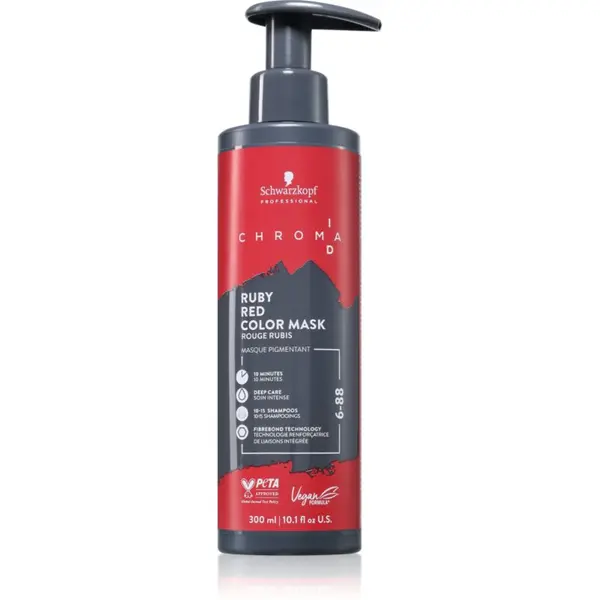 Schwarzkopf Professional Schwarzkopf Professional Chroma ID Color Mask intenzivna barvna maska za lase odtenek 6-88 Ruby Red 300 ml