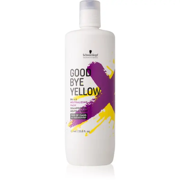 Schwarzkopf Professional Schwarzkopf Professional Goodbye  Yellow šampon za nevtralizacijo rumenih tonov za barvane lase in lase s prameni 1000 ml