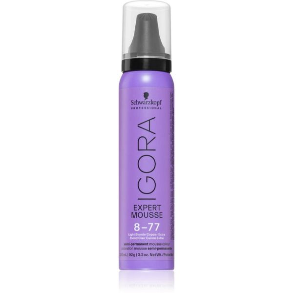 Schwarzkopf Professional Schwarzkopf Professional IGORA Expert Mousse pena za barvanje za lase odtenek 8-77 Light Blonde Copper Extra 100 ml