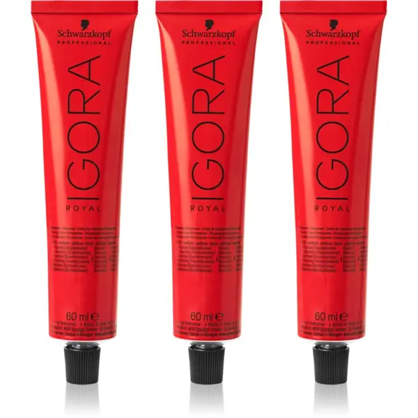 Schwarzkopf Professional Schwarzkopf Professional IGORA Royal barva za lase ugodno pakiranje odtenek 7-0 Medium Blonde Natural 3x60 ml