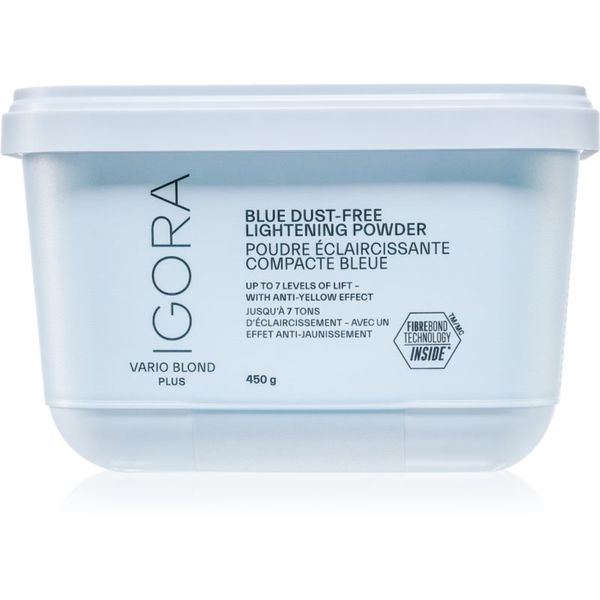 Schwarzkopf Professional Schwarzkopf Professional IGORA Vario Blond Blue Dust-Free Lightening Powder osvetljevalec z vsebnostjo gline za blond lase 450 g