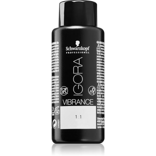 Schwarzkopf Professional Schwarzkopf Professional IGORA Vibrance demi-permanentna barva za lase odtenek 1-0 Black Natural 60 ml