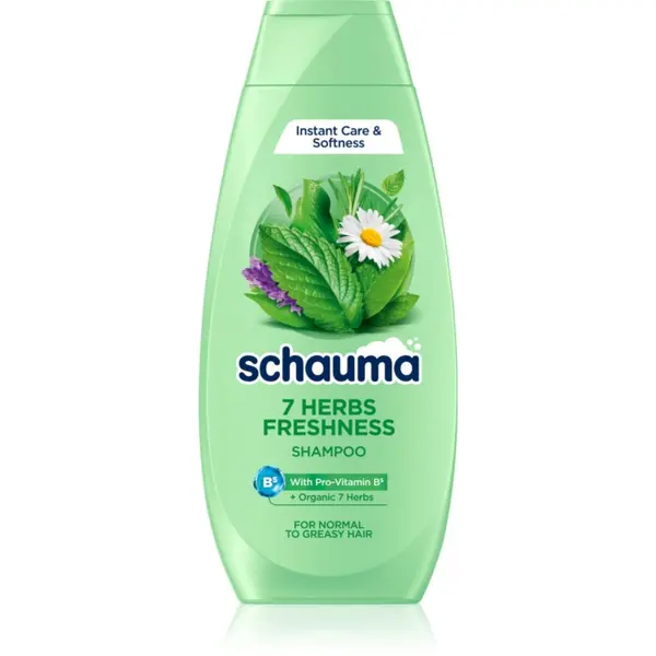 Schwarzkopf Schwarzkopf Schauma 7 Herbs zeliščni šampon za normalne in mastne lase 400 ml