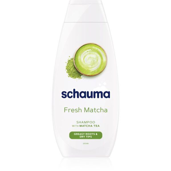 Schwarzkopf Schwarzkopf Schauma Fresh Matcha čistilni razstrupljevalni šampon za mastno lasišče in suhe konice 400 ml