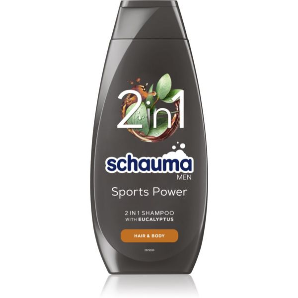 Schwarzkopf Schwarzkopf Schauma MEN gel za prhanje in šampon 2v1 za moške Sports Power 400 ml