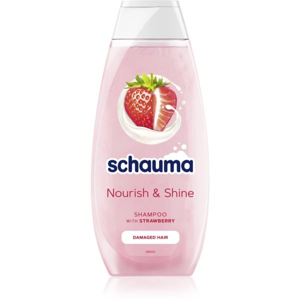 Schwarzkopf Schwarzkopf Schauma Nourish & Shine krepilni šampon za poškodovane lase z vonjem jagod 400 ml