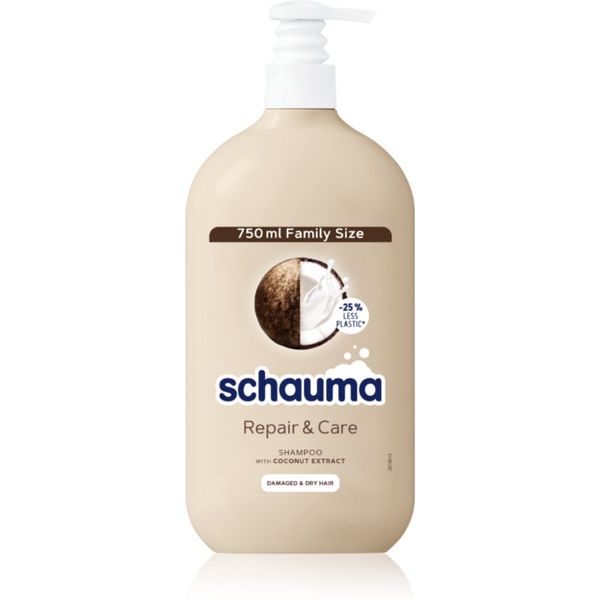 Schwarzkopf Schwarzkopf Schauma Repair & Care šampon za suhe in poškodovane lase s kokosom 750 ml