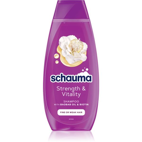 Schwarzkopf Schwarzkopf Schauma Strength & Vitality šampon za okrepitev las za fine in tanke lase 400 ml