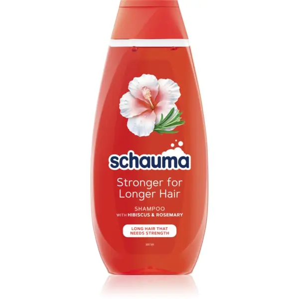 Schwarzkopf Schwarzkopf Schauma Stronger For Longer Hair šampon za okrepitev las za dolge lase Hibiscus & Rosemary 400 ml