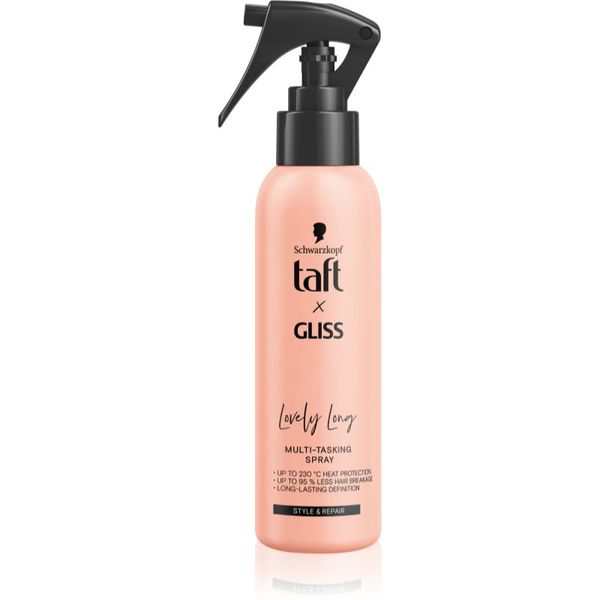 Schwarzkopf Schwarzkopf Taft x Gliss večnamensko pršilo za toplotno oblikovanje las Lovely Long 150 ml