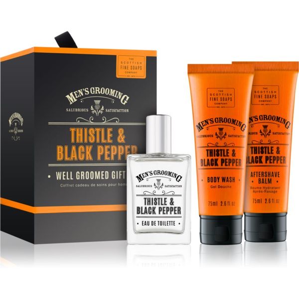 Scottish Fine Soaps Scottish Fine Soaps Men’s Grooming Thistle & Black Pepper darilni set za moške