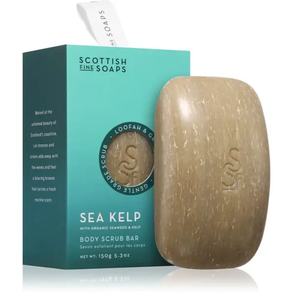 Scottish Fine Soaps Scottish Fine Soaps Sea Kelp Body Scrub Bar eksfoliacijsko milo za teto 150 g