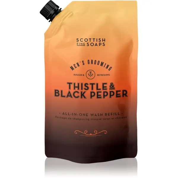 Scottish Fine Soaps Scottish Fine Soaps Thistle & Black Pepper tekoče milo nadomestno polnilo 1200 ml