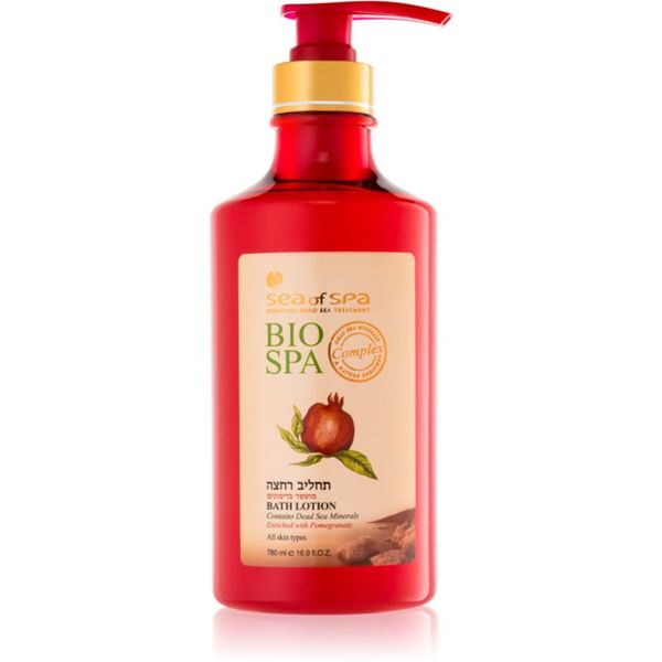 Sea of Spa Sea of Spa Bio Spa Pomegranate krema za prhanje in kopanje z minerali Mrtvega morja z vonjem Pomegranate 780 ml