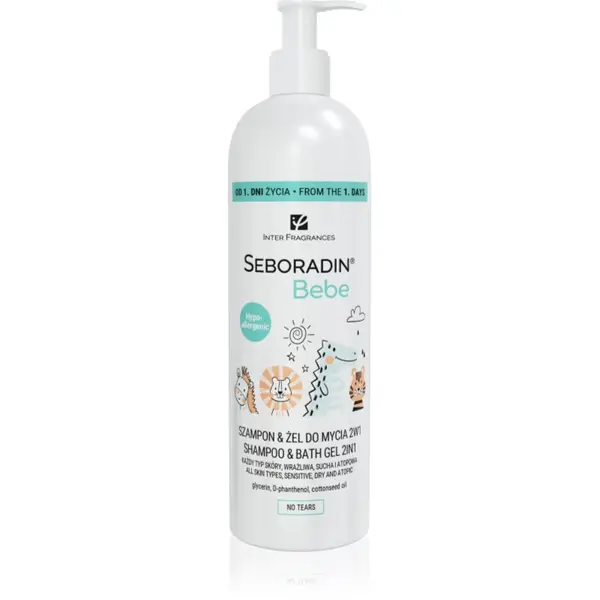 Seboradin Seboradin Bebe gel za prhanje in šampon 2v1 za otroke od rojstva 500 ml