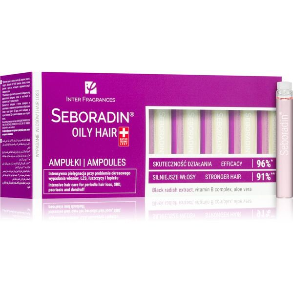 Seboradin Seboradin Oily Hair ampule proti prhljaju in izpadanju las 14x5,5 ml