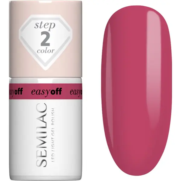 Semilac Semilac Easy Off Step 2 gel lak za nohte z uporabo UV/LED lučke odtenek Pink Coral 7 ml