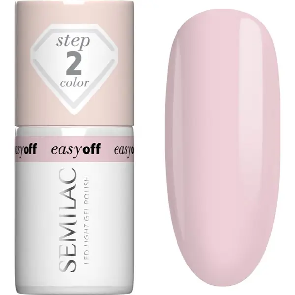 Semilac Semilac Easy Off Step 2 gel lak za nohte z uporabo UV/LED lučke odtenek Pink Marshmallow 7 ml