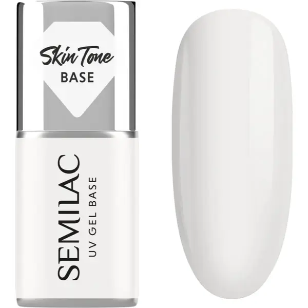 Semilac Semilac UV Gel Base Skin Tone Base podlak za gel nohte odtenek Coconut Cream 7 ml