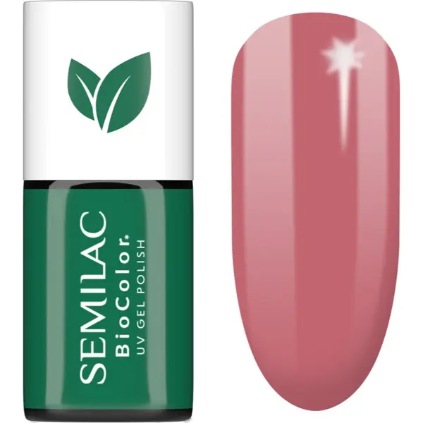 Semilac Semilac UV Hybrid BioColor gel lak za nohte z uporabo UV/LED lučke odtenek 717 Rose Pink Meadow 7 ml