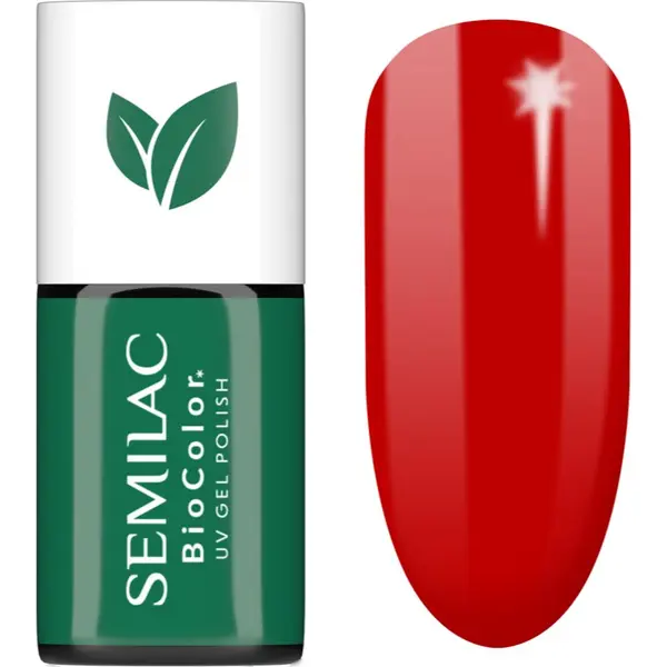 Semilac Semilac UV Hybrid BioColor gel lak za nohte z uporabo UV/LED lučke odtenek 719 Red Cranberries 7 ml