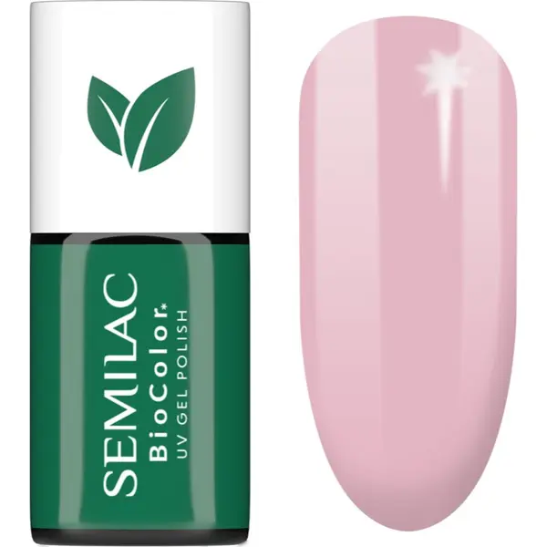 Semilac Semilac UV Hybrid BioColor gel lak za nohte z uporabo UV/LED lučke odtenek 728 Pink Sunrise 7 ml