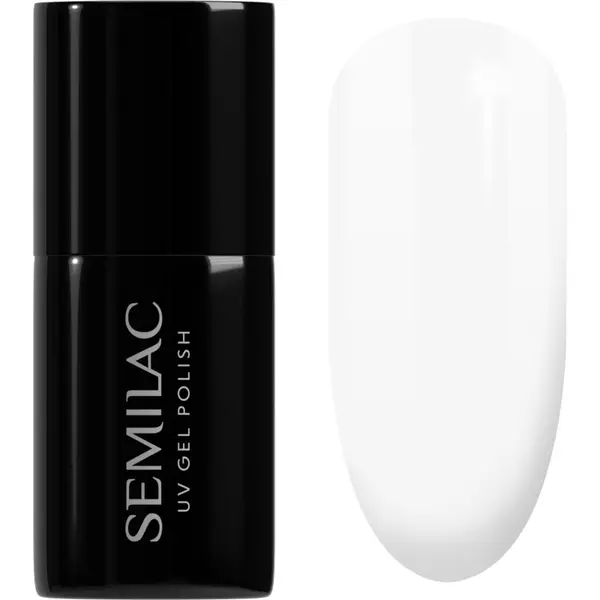 Semilac Semilac UV Hybrid Black & White gel lak za nohte odtenek 001 Strong White 7 ml