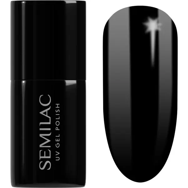 Semilac Semilac UV Hybrid Black & White gel lak za nohte odtenek 031 Black Diamond 7 ml