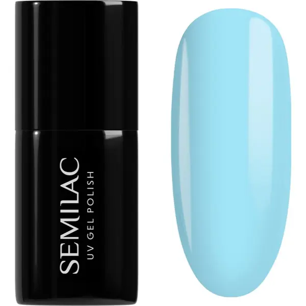 Semilac Semilac UV Hybrid One Touch Pastels gel lak za nohte odtenek 974 Bubbly Blue 7 ml