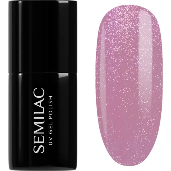 Semilac Semilac UV Hybrid Shimmer gel lak za nohte odtenek 319 Shimmer Dust Pink 7 ml