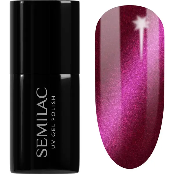Semilac Semilac UV Hybrid Silk Effect gel lak za nohte z uporabo UV/LED lučke odtenek 468 Pink Cosy Essential 7 ml