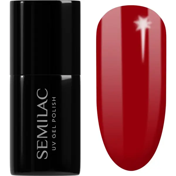 Semilac Semilac UV Hybrid Winter Collection gel lak za nohte z uporabo UV/LED lučke odtenek 608 Soft Red 7 ml